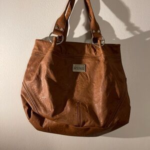 Kenneth Cole Reaction Tan Shoulder Bag